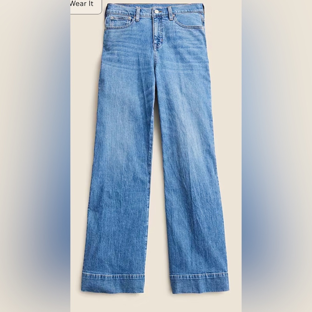 J.Crew High-rise Denim Trouser Jean sz.34